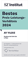 SZ Institut: Bestes Preis-Leistungs-Verhältnis 2024